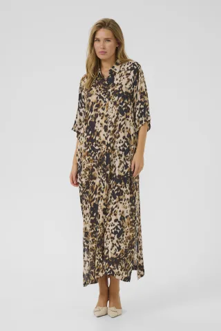 Kleid Loose fit Leopard Print