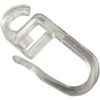 rewagi Gardinenhaken Überklipshaken für Flachringe, Gardinenhaken,Faltenhaken, Gardinen, Vorhänge, Gardinenstangen, Seitenschals, Flächenvorhänge, (25-St., Flachring - transparent), Verkaufseinheit: 25, 50, 100 Stück