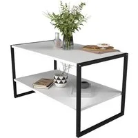 VCM Couchtisch Insasi L B. 90 x T. 50 x H. 50 cm, Stauraum für kleine Utensilien, für Wohnzimmer und Mediaraum, 1 Fächer