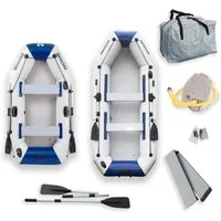 HOME DELUXE Schlauchboot PIKE Eco, (Set, -, Zwei Paddle, Reparatur Kit, Transporttasche und Luftpumpe), PVC, 3 lagig Konstruktion, extra stark, ohne Motor