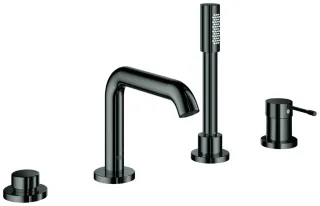 GROHE 4-Loch-Einhand-Wannenkombination Essence hard graphite, 25251A01 25251A01