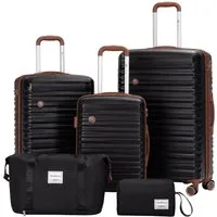 Travelhouse Trolleyset Ascona, 4 Rollen, (Spar-Set, 5 tlg., Hartschalen Trolley-Set 5-teilig)