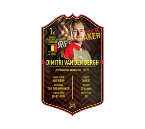 Ultimate Darts Card - Dimitri Van Den Bergh - Target