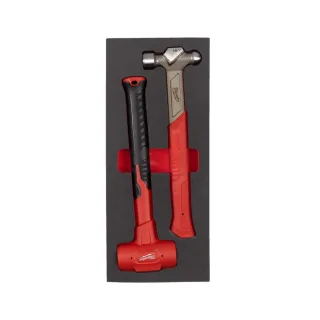 Milwaukee Englischer Schlosser- und Schonhammer Einlage 2-teilig für Werkstattwagen 78cm - 4932493254