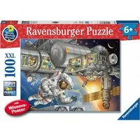 Ravensburger Puzzle Wieso? Weshalb? Warum? Auf der Weltraumstation, 100 Puzzleteile, Made in Germany