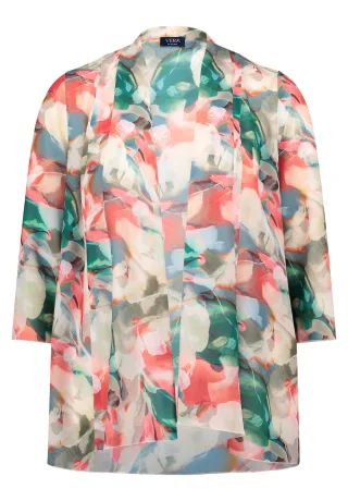 Vera Mont - Blusenjacke Pink/Green - Gr. - 48