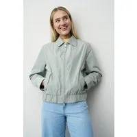 Barbara Lebek Sommerjacke Übergangsjacke, Sommerjacke oder Damenjacke in Graugrün