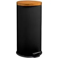 5five Simply Smart Kosmetikeimer Mülleimer schwarz, 30 L, Metall