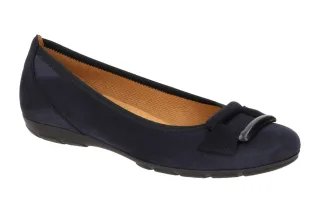 Gabor 74.166.16 Damen Ballerinas atlantik Blau HOVERCRAFT Gummisohle