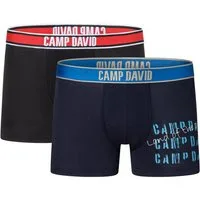 CAMP DAVID Boxershorts casual (2 Paar) mit elastischem Bund