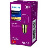 Philips Lighting Spezialleuchtmittel Bfm40WE14kl300°, E14, 1 St., 2.600 K, für die meisten Backöfen geeignet