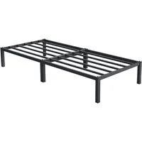 ML-DESIGN Metallbett Bettgestell Bettrahmen Stahlrahmen mit Lattenrost Metallbettrahmen, Einzelbett Paris Einzelbettgestell Gästebett Metall leichte Montage
