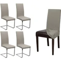 Beautex Stuhlhusse Jersey Baumwolle elastisch für Stühle und Schwingstühle 2er Set