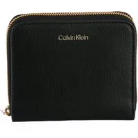 Calvin Klein Geldbörse FOIL LOGO MEDIUM ZIP AROUND, Damen Portemonnaie, Geldbeutel, Money Pocket mit CK-Schriftzug
