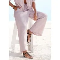 Buffalo Schlupfhose aus bequemer Webware und weitem Bein mit Gummibund, Casual-chic, Sommerhose, Strandhose