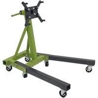 TRUTZHOLM Werkstattkran Motorständer Stahl Tragkraft 900 kg 360° Montagekopf Motorhalter, Tragkraft max.0.9t Mit 360° Montagekopf und 6 Lenkrollen Hohe Traglast, 360° drehbarer Montagekopf, mobil, 6 Räder