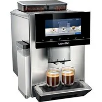 SIEMENS Kaffeevollautomat EQ900 TQ907D03, intuitives 6,8" TFT-Display, 2 Bohnenbehälter, Barista-Modus, App, Geräuschreduzierung, 10 Profile, edelstahl