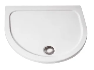 HSK Acryl Halbkreis-Duschwanne super-flach 110 x 90 x 3,5 cm, ohne Schürze 535110-manhattan