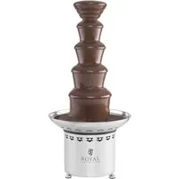 Royal Catering Schokoladenbrunnen 5 Etagen Schokofondue 6 kg Schokobrunnen 250 W Edelstahl Profi Gastro