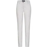 HECHTER PARIS Chinohose HECHTER Paris CASUAL Damen-Chino-Hose Modern-Fit Hellgrau