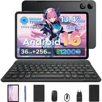 DOOGEE U13Pro Android 16 Tablet 13 Zoll mit Tastatur, Stift, 11000mAh, 120HZ Tablet (13.4", 256 GB, Android 16, Wifi, 36GB RAM (6+30GB erweitert)+ 256GB ROM, Gemini AI, 5G WiFi/Face ID/GPS)