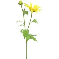 Kunstblume Chrysantheme 74 cm Gelb, HTI-Living, Höhe 74 cm, Kunstpflanze Dekoration