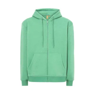 JHK - "Fuji" Hoodie mit durchgehendem Reißverschluss für Herren/Damen Unisex (Eukalyptus)