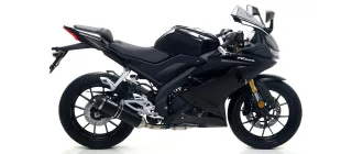 Sport Auspuff Komplettanlage Arrow Thunder BLACK Yamaha YZF-R 125 Bj 2021-2022 EURO-5 +Kat / +ABE