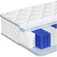 Taschenfederkernmatratze Matratze 7-Zonen Federkernmatratze H3 orthopädische matratze, Adormii, 22 cm hoch, (Federkernmatratze mit Spannbettlaken, 10-Sichten Atmungaktive Material EU-Qualitätszertifizierung), Matratze 90x200 cm, für Kinder und Erwach