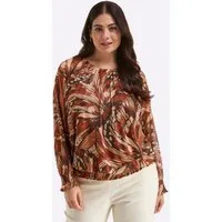 Sheego T-Shirt Langarm-Shirt Langarm