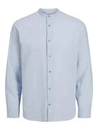 JACK&JONES - JJESUMMER BAND SHIRT LS SN chambray blue - Gr. - M