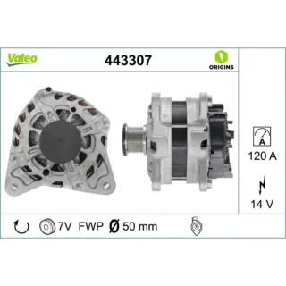 Valeo Lichtmaschine 120A Dacia Duster Lodgy Renault Clio