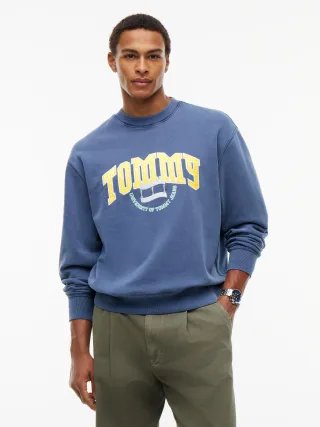 Tommy Jeans (PVH Group) - TJM RLX VARSITY CREST CNCK Dark Blue - Gr. - XL