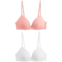 Next Set: Bügelloser BH Glättender Push-up-BH ohne Bügel im 2er-Pack, A-E (2-tlg)