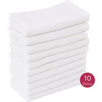 Clinotest Spucktuch Mullwindeln/Spucktücher/Schnuffeltücher/Schmusetücher, (80x80cm, 10-tlg), 95 Grad waschbare, kochfeste Mulltücher, 100% Baumwolle