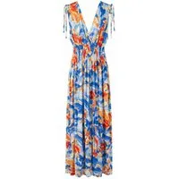 ITALY VIBES Sommerkleid - Viskose Maxikleid mit Blumenprint für Damen