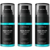 Catrice Fixierspray Aqua Splash Grip Fixing Spray, 3-tlg.