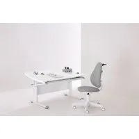 PAIDI Schreibtischstuhl JOOKI S aus pflegeleichtem Mikrofaser, ergonomisch mitwachsend, höhenverstellbarer Kinderstuhl, 360° Drehstuhl, 80 Kg Tragkraft