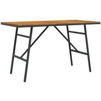vidaXL Gartentisch Esstisch Braun 110 x 55 x 61,5 cm Massivholz (1-St)