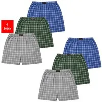 Fashionschmiede Webboxer Herren Webboxer Baumwolle Boxershort 3er & 6er Pack Sparpack S - 6XL (Spar-Set, 6-St., 3er-Pack) Bequemer Schnitt ohne Einengen