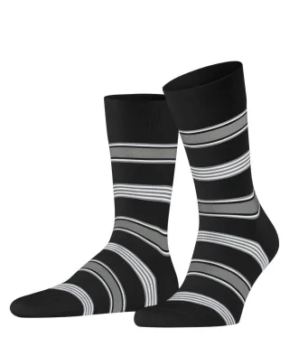 FALKE - Socken - Marina Stripe schwarz - Gr. - 42