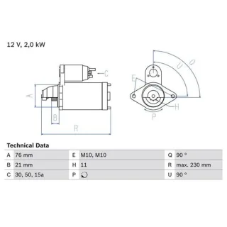 Bosch Starter BMW 3er 5er 7er X3 X5 3,0