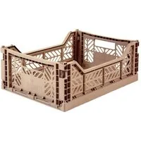Aykasa Faltbox Klappbox WARM TAUPE hellbraun midi