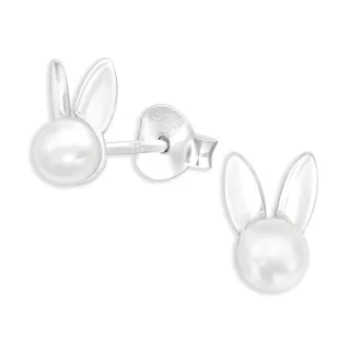 Kaninchen Ohrringe aus 925 Silber