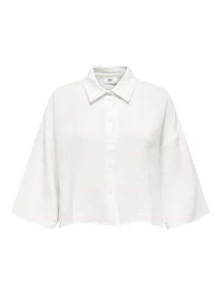 JDY - JDYTHEIS LIFE 3/4 CROP SHIRT WVN NOOS Cloud Dancer - Gr. - XL