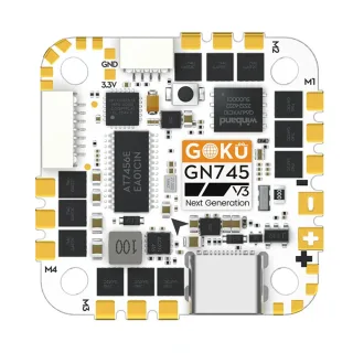 25.5x25.5mm Flywoo GOKU GN745 45A AIO BL_32 ICM42688P V3 Flight Controller 1MB Flash Integrated with 4in1 ESC for DJI O4