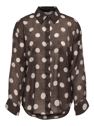 JDY - JDYFAY L/S SHIRT WVN Coffee Bean - Gr. - S