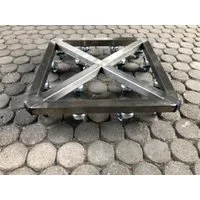 Schlögel Pflanzenroller Pflanzenroller Pflanzenroller Schwerlast Ultra Metall bis 1000kg, Tragkraft bis 1000kg, mit 4 Feststellbremsen, mind. 16 Rollen