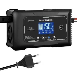 HTRC 15A/20A Smart Battery Charger Automatic Pulse Repair Charge for Lead-Acid Lithium LiFePO4 Battery Car Motorcycle Ch