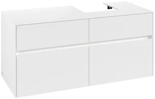 Villeroy & Boch Waschtischunterschrank Collaro C099B0 1200x548x500mm mit Beleuchtung White Matt C099B0MS